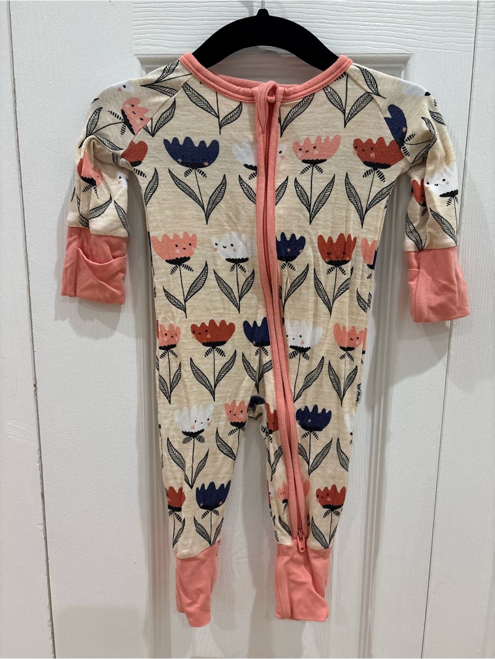 Little Sleepies Floral Bamboo Zip Onesie